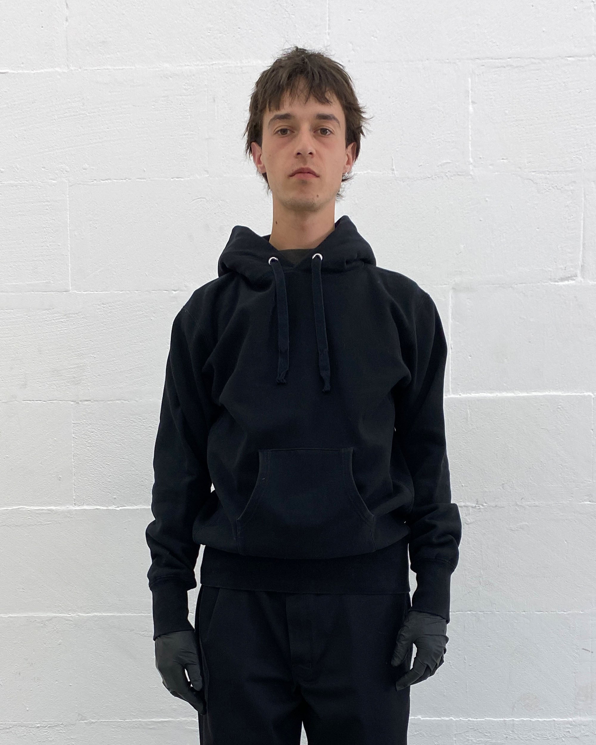 JUNYA WATANABE メタリックブラック フーディー Sサイズ Junya Watanabe Comme des Garçons 2017 Man Can't Live Without Hip