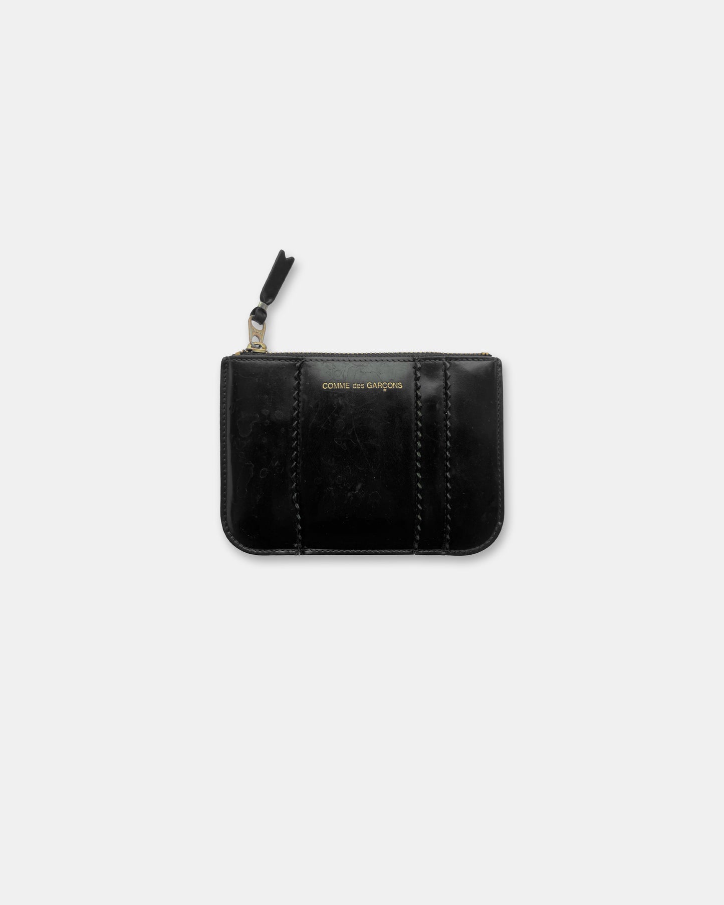 Comme des Garçons AD2014 Leather Raised Spike Wallet Black