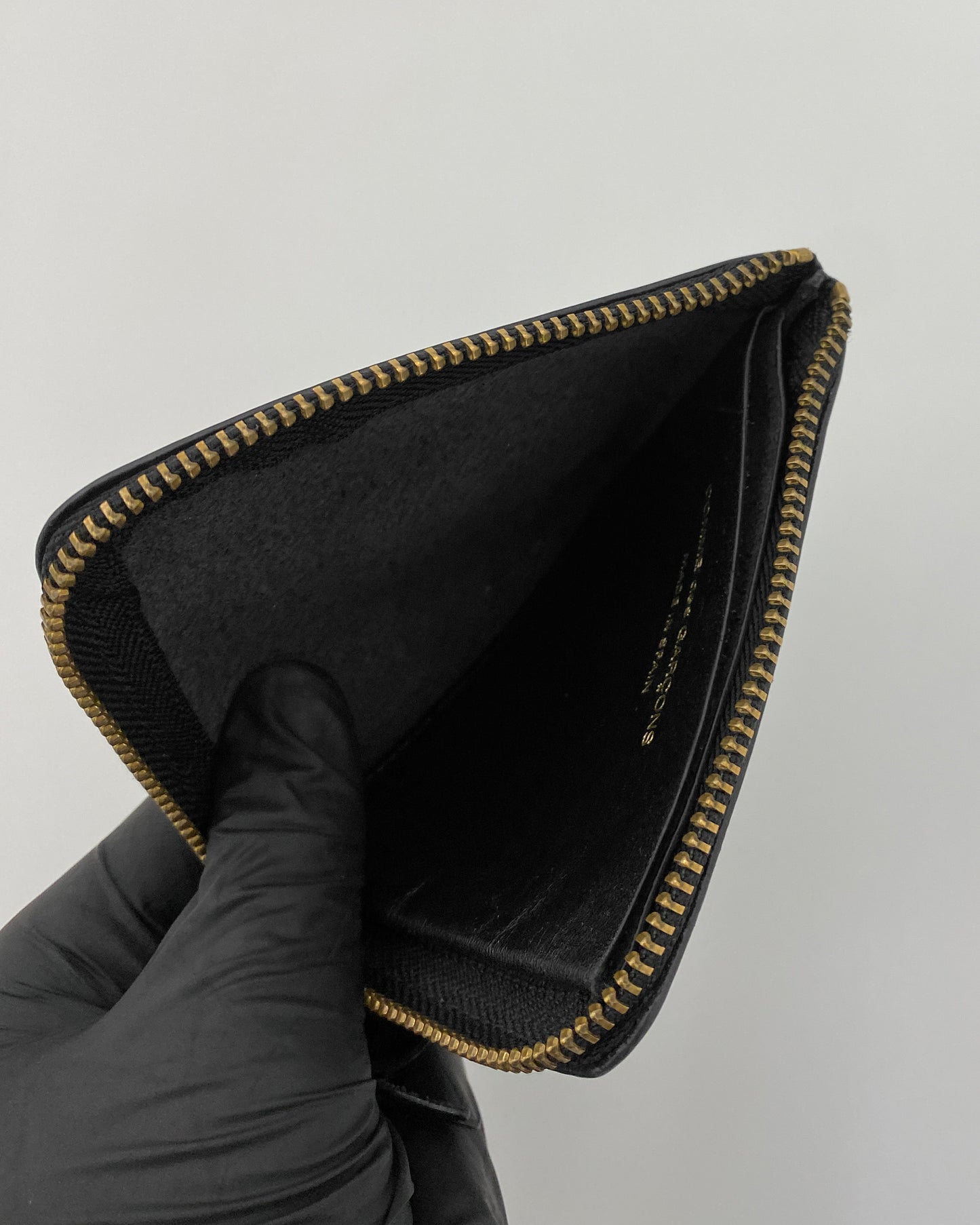 Comme des Garçons 2010s Leather Wallet Black