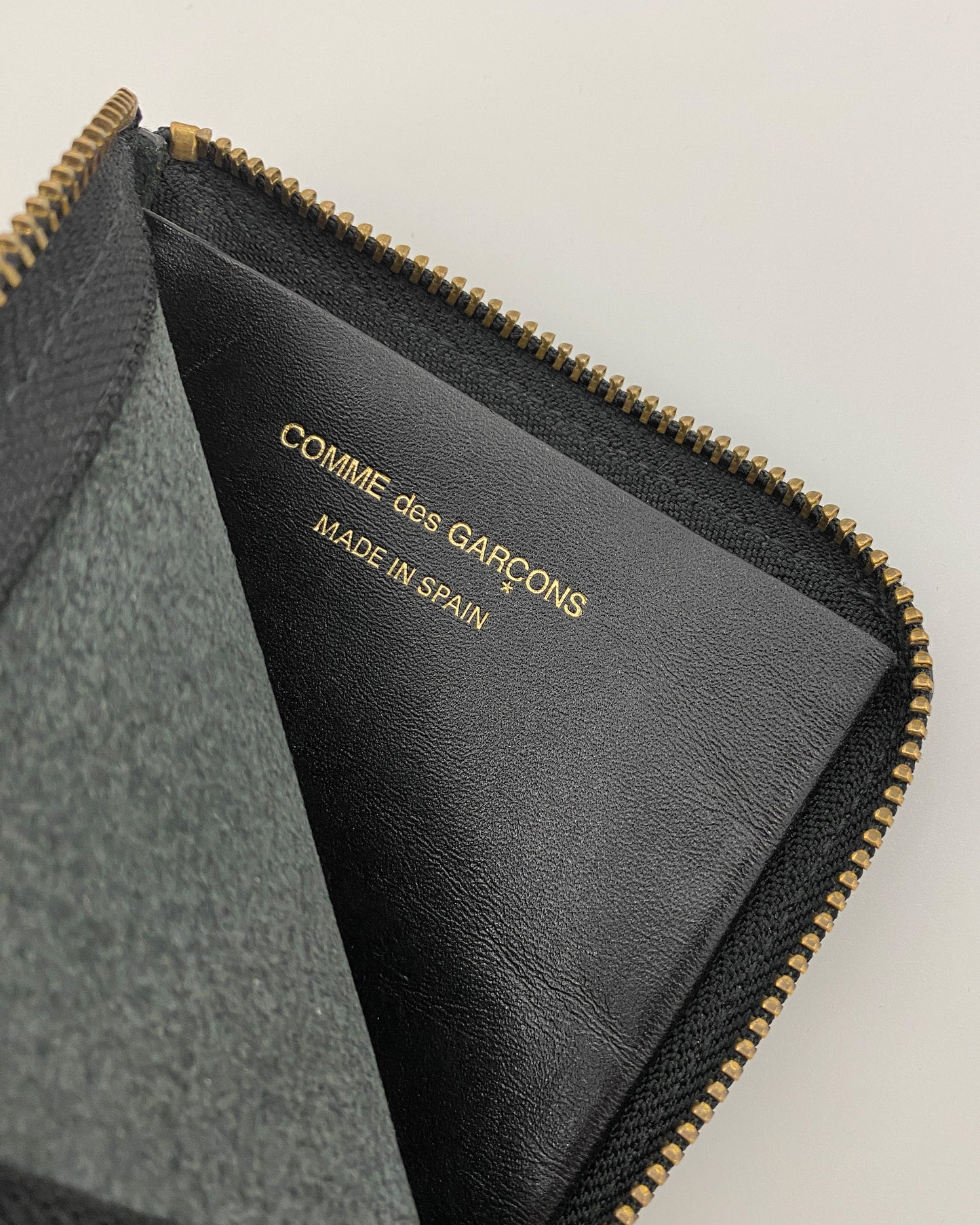 Comme des Garçons 2010s Leather Wallet Black