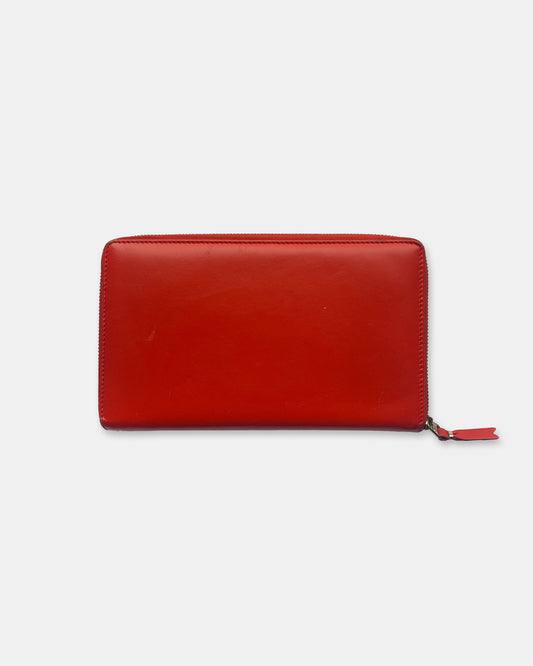 Comme des Garçons 2000s Leather Wallet Orange