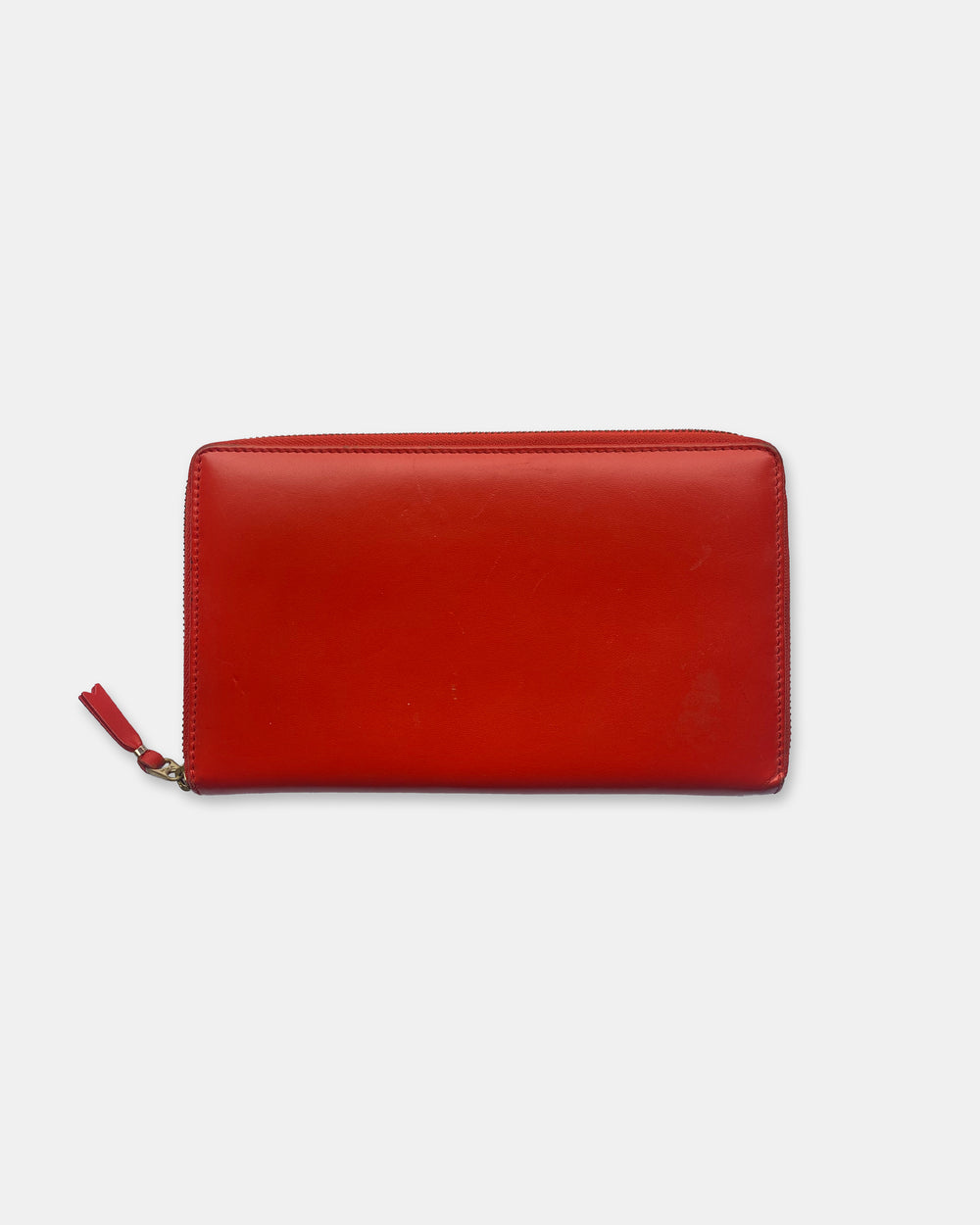 Comme des Garçons 2000s Leather Wallet Orange