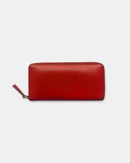 Comme des Garçons 2010s Leather Wallet Orange