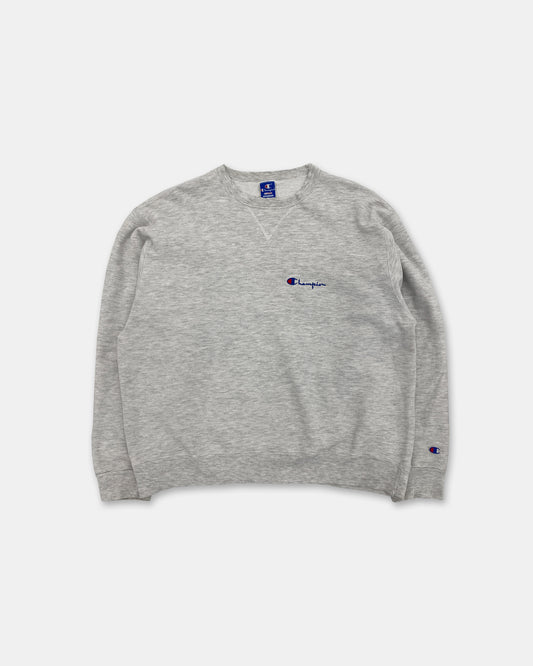 Champion 1980s Made in USA Logo Crewneck Lightgrey