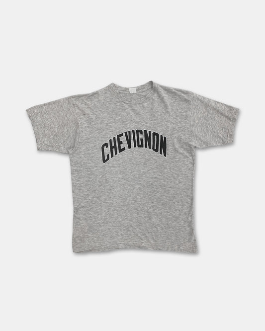 Chevignon 1990s Logo T-Shirt Grey