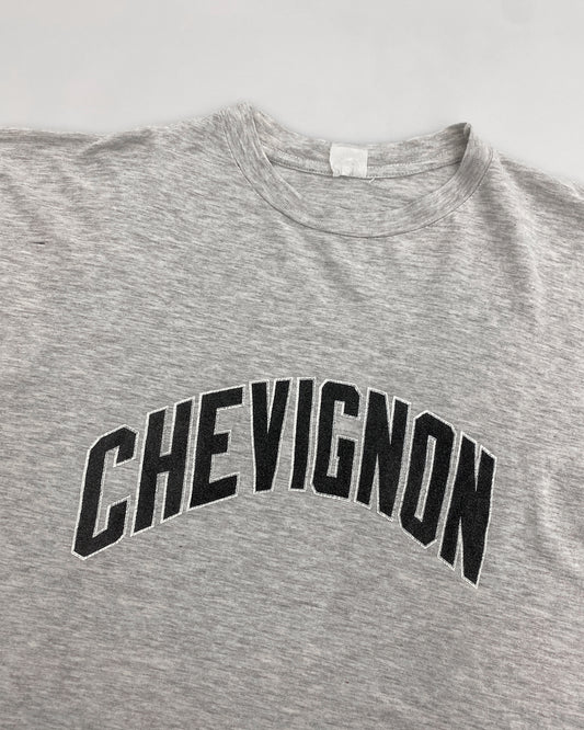 Chevignon 1990s Logo T-Shirt Grey