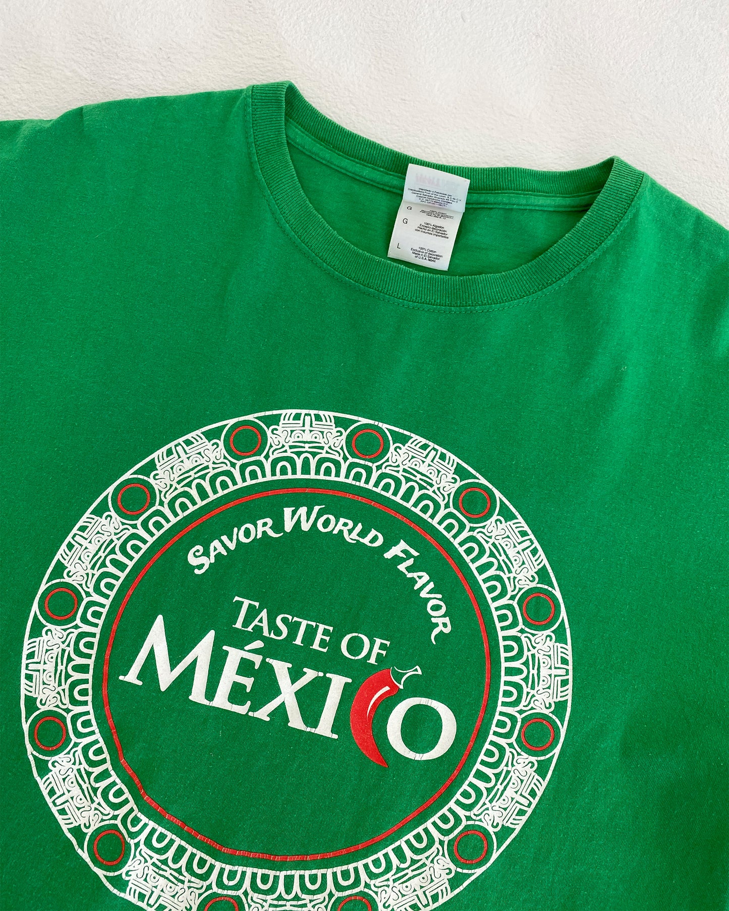 Vintage 2000s Taste of Mexico T-Shirt Green