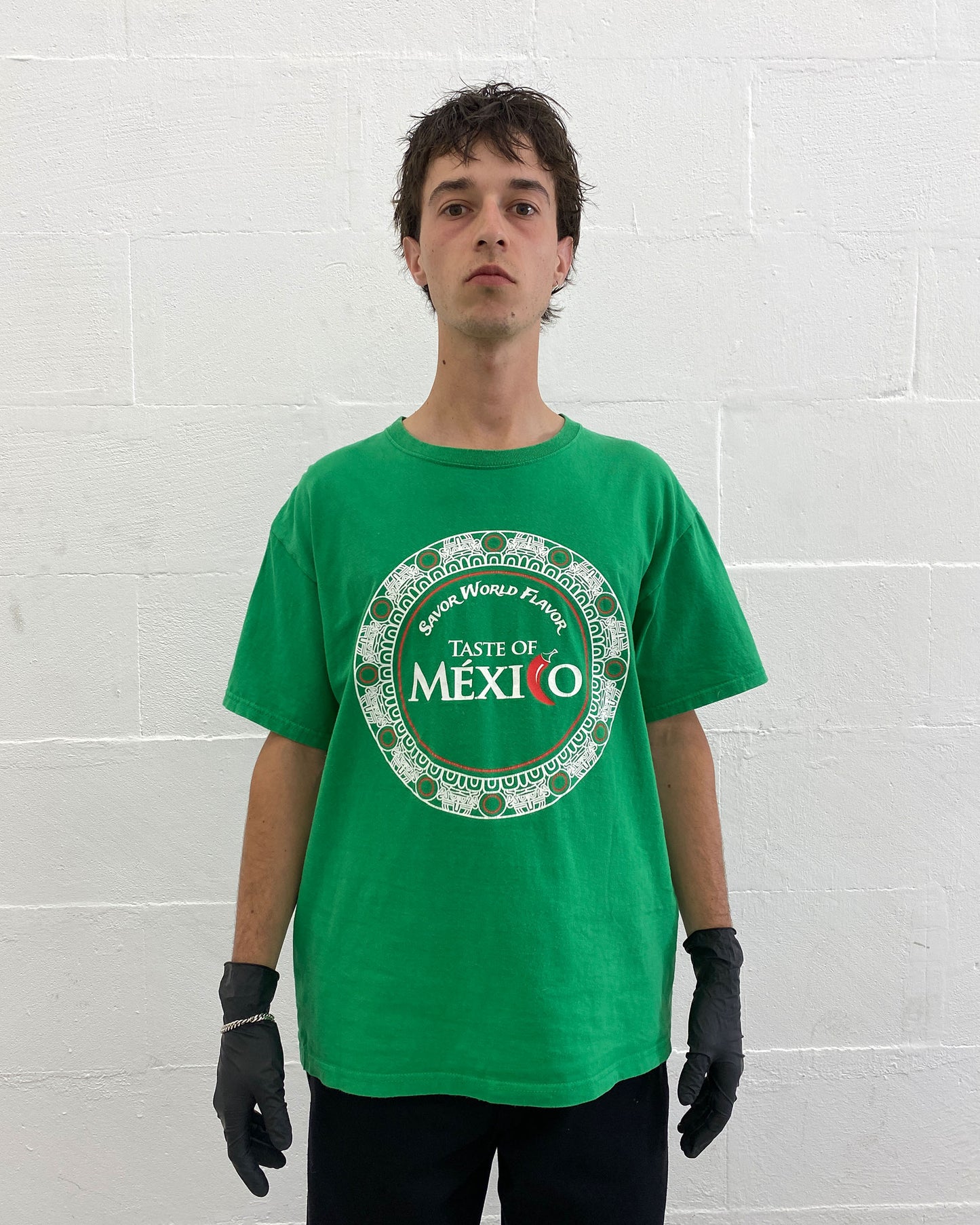 Vintage 2000s Taste of Mexico T-Shirt Green