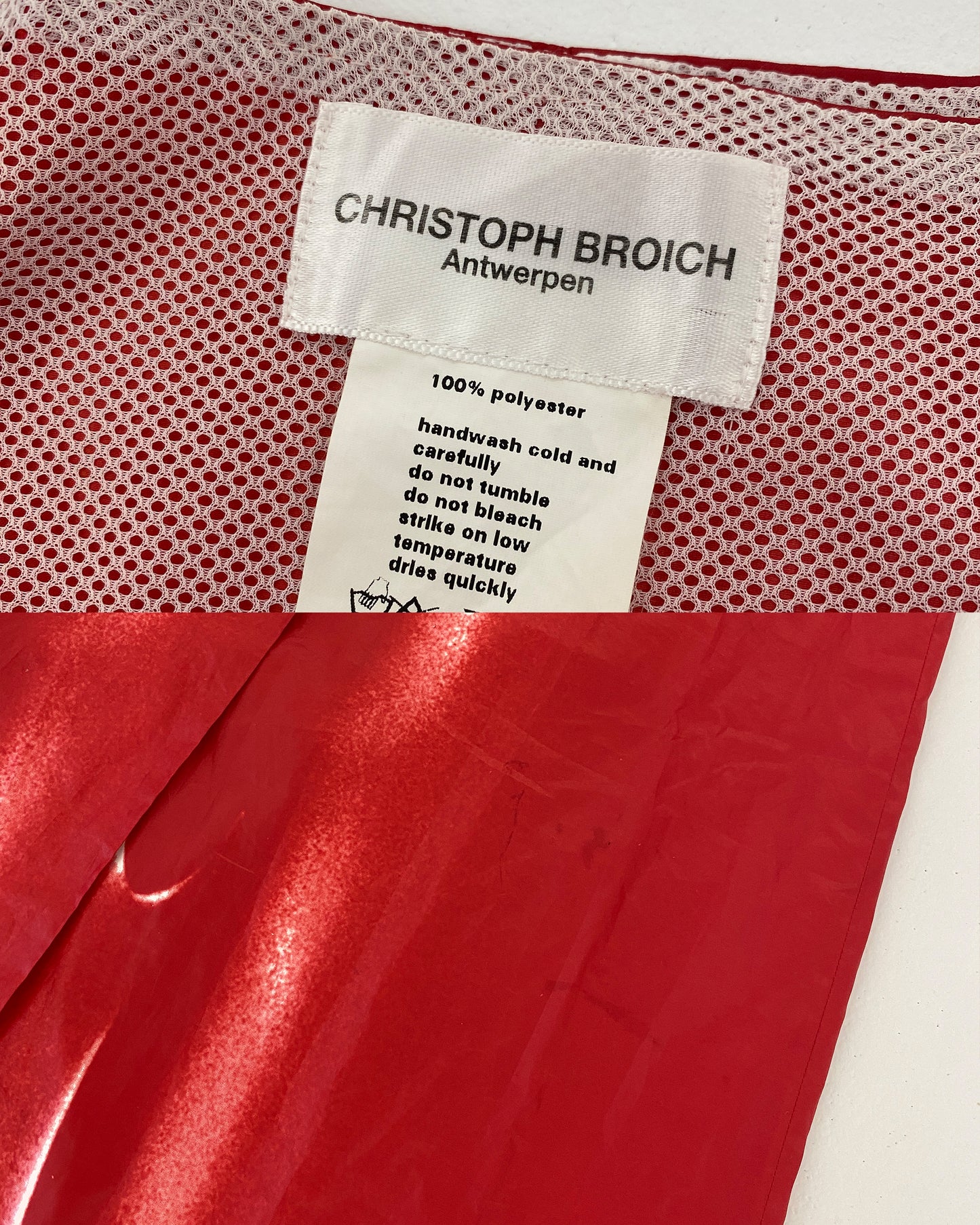 Christoph Broich 2000s Print Skirt Red