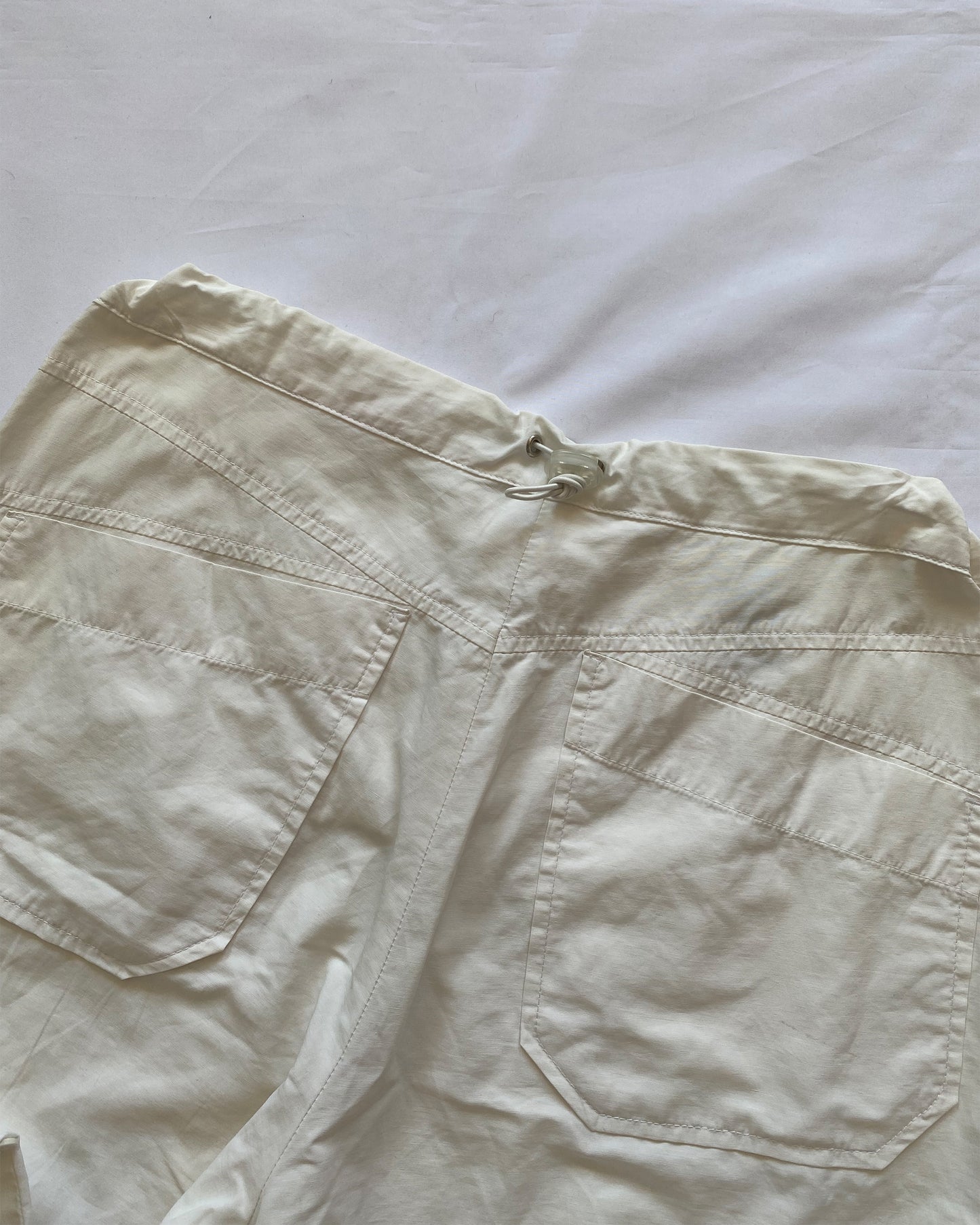 Closed 2000s Adjustable Button Pants White