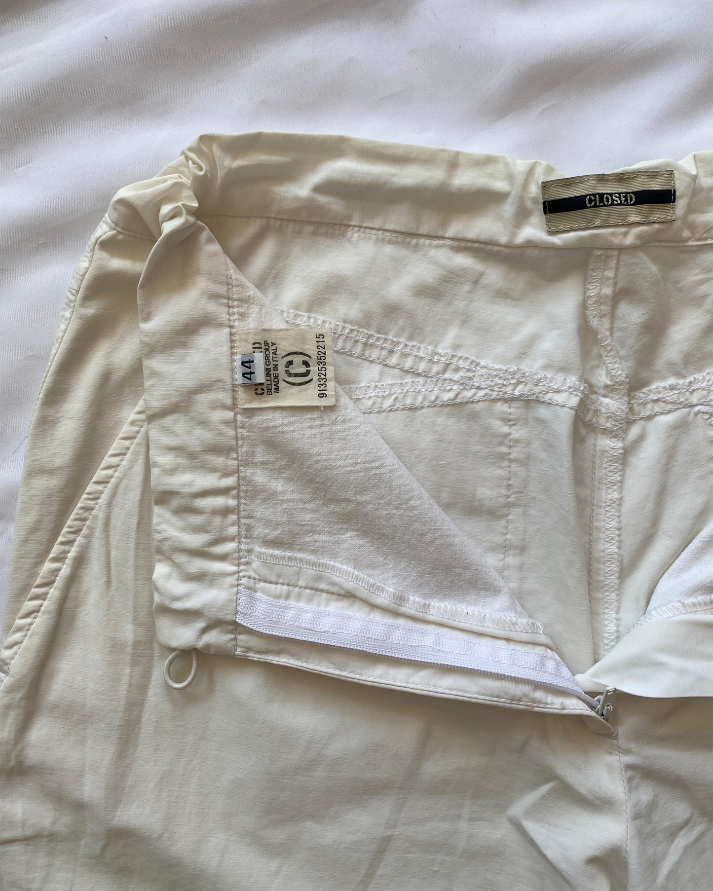 Closed 2000s Adjustable Button Pants White