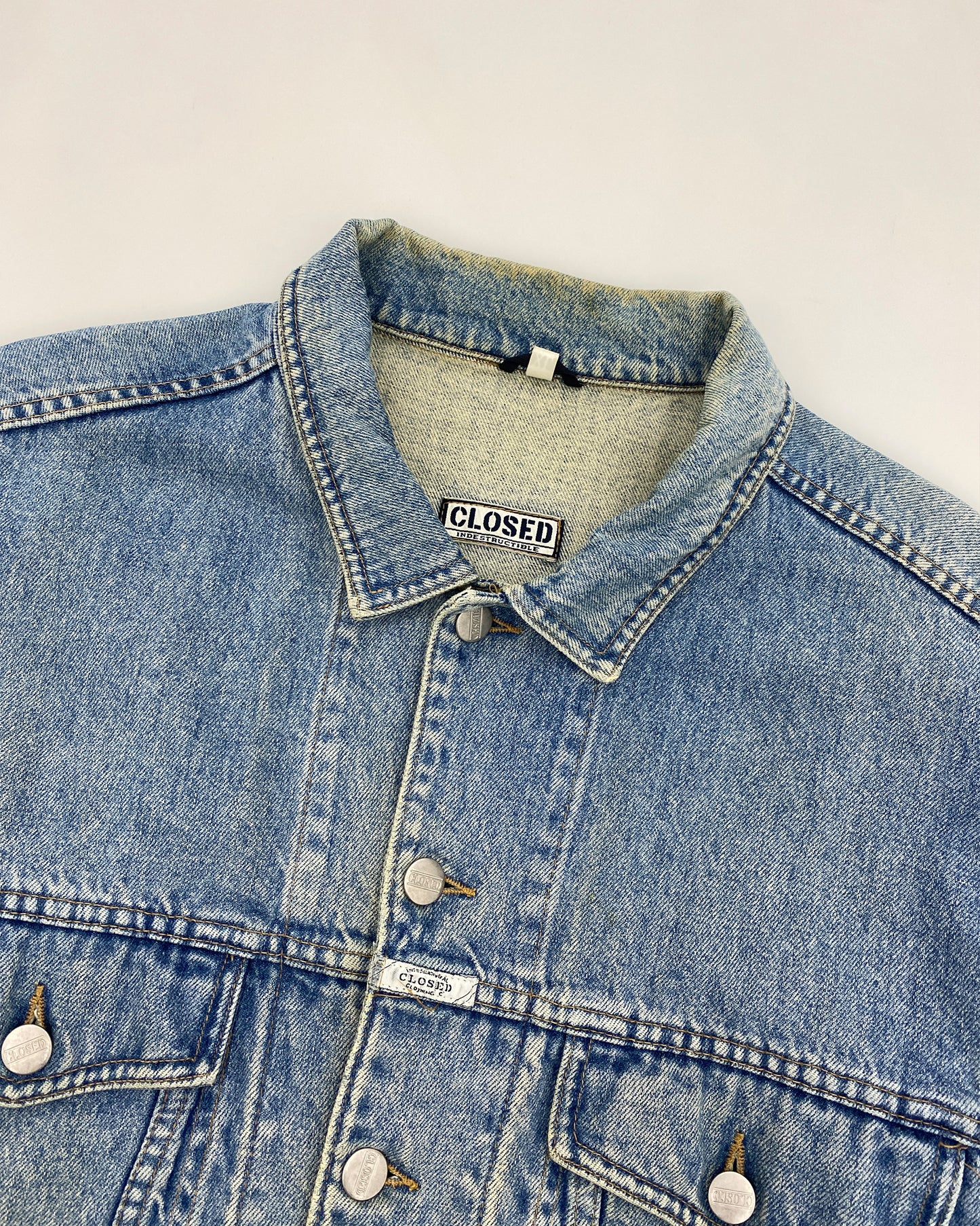 Closed by Girbaud 1980s Indestructable Denim Jacket Blue