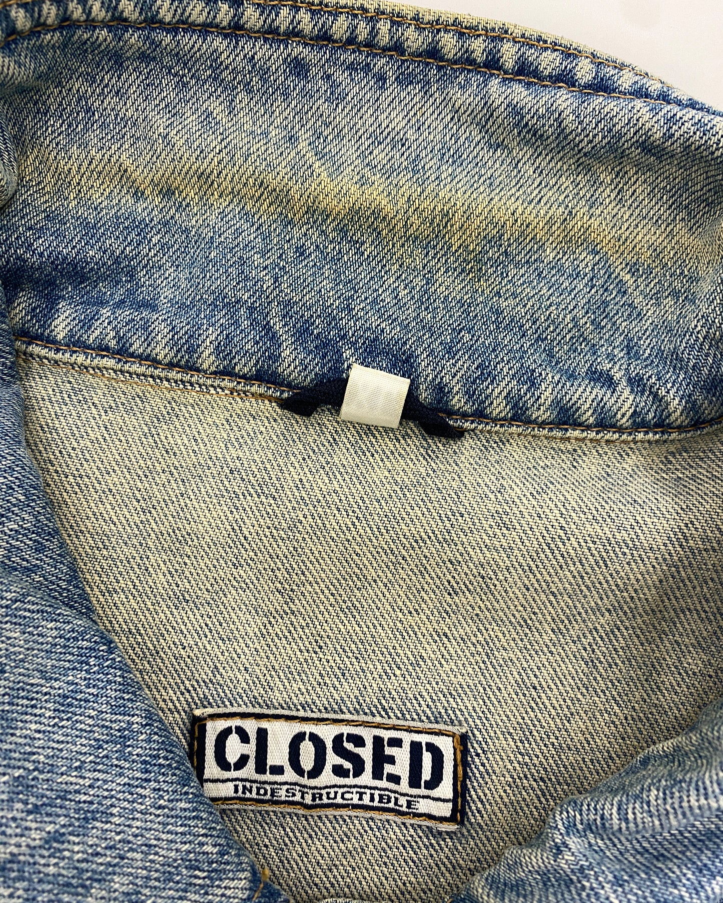 Closed by Girbaud 1980er Unzerstörbare Jeansjacke Blau 