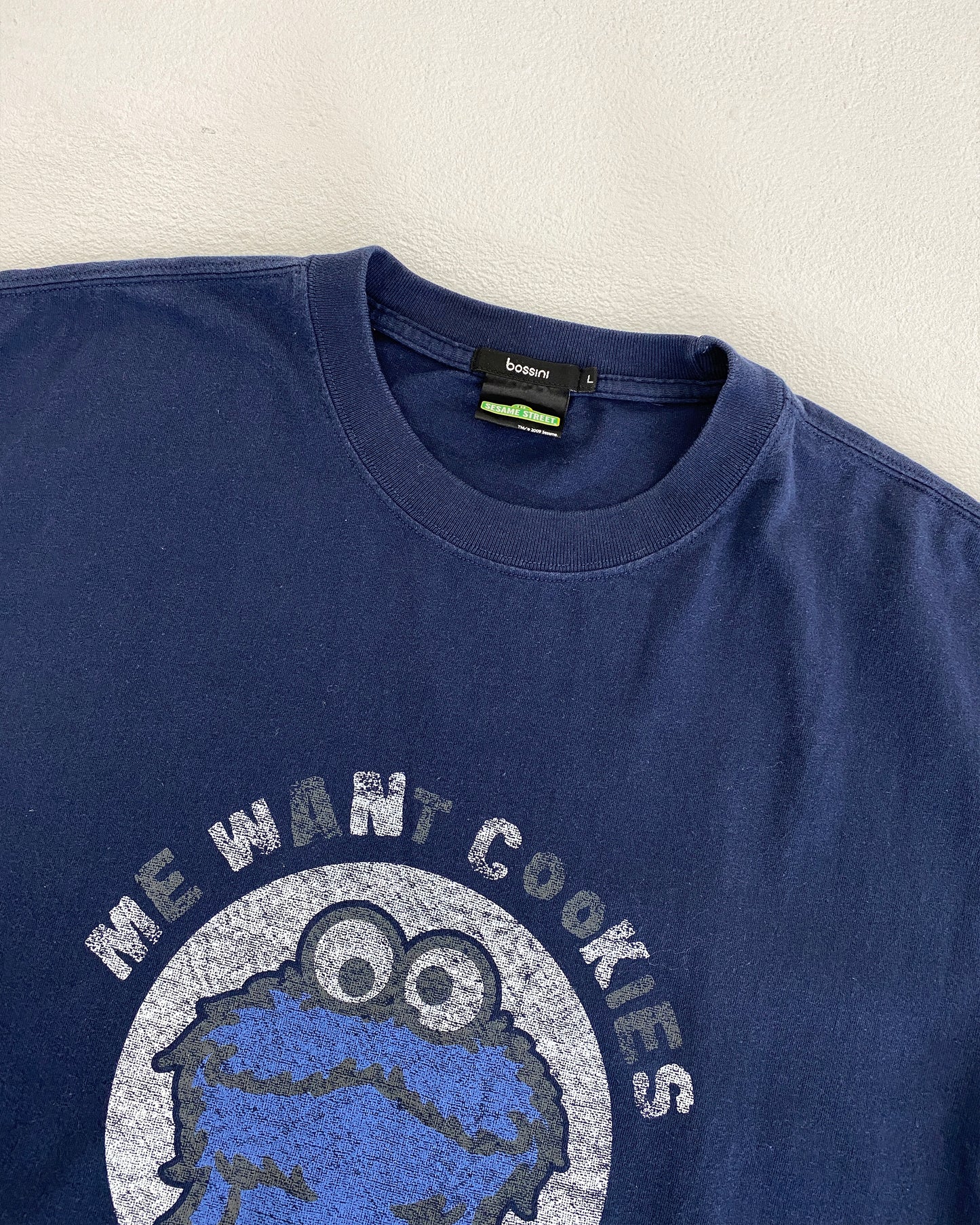 Sesame Street 2009 Cookie Monster T-Shirt Navy