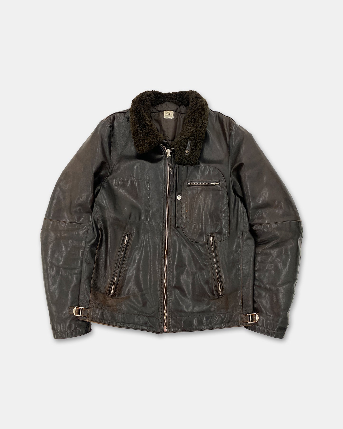 C.P. Company AW2007 Lined Leatherjacket Brown