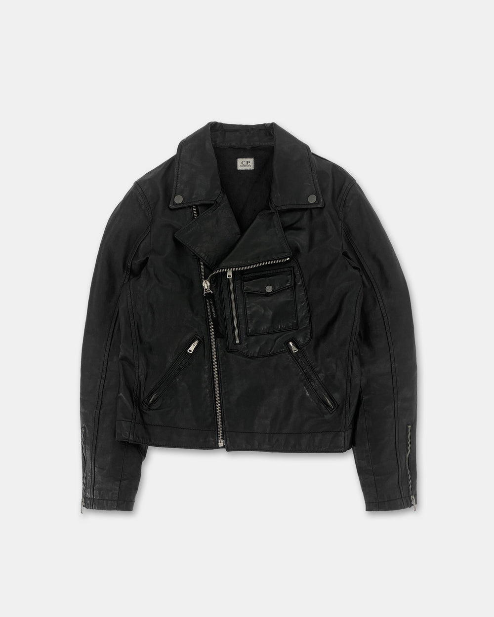 C.P. Company SS2008 Biker Leatherjacket Black