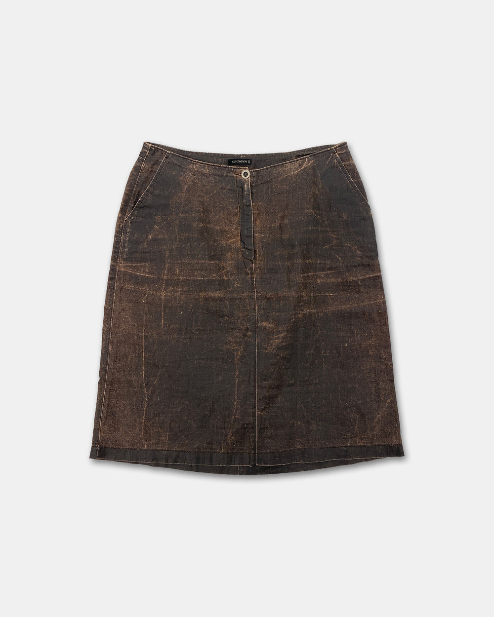 C.P. Company SS2003 Linen Skirt Brown