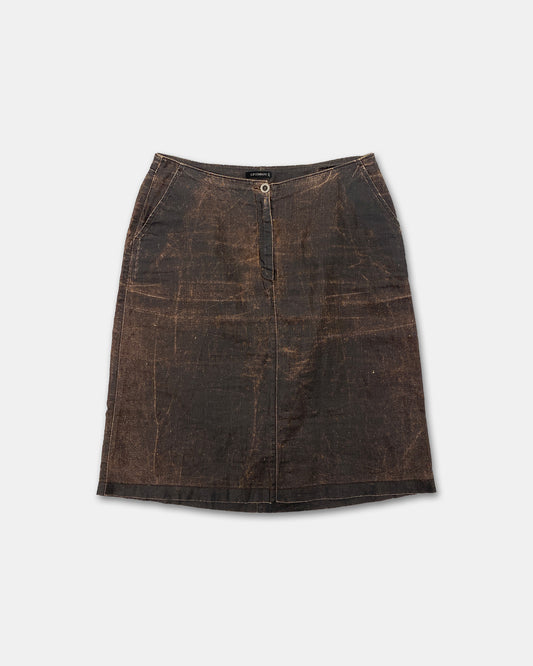 C.P. Company SS2003 Linen Skirt Brown