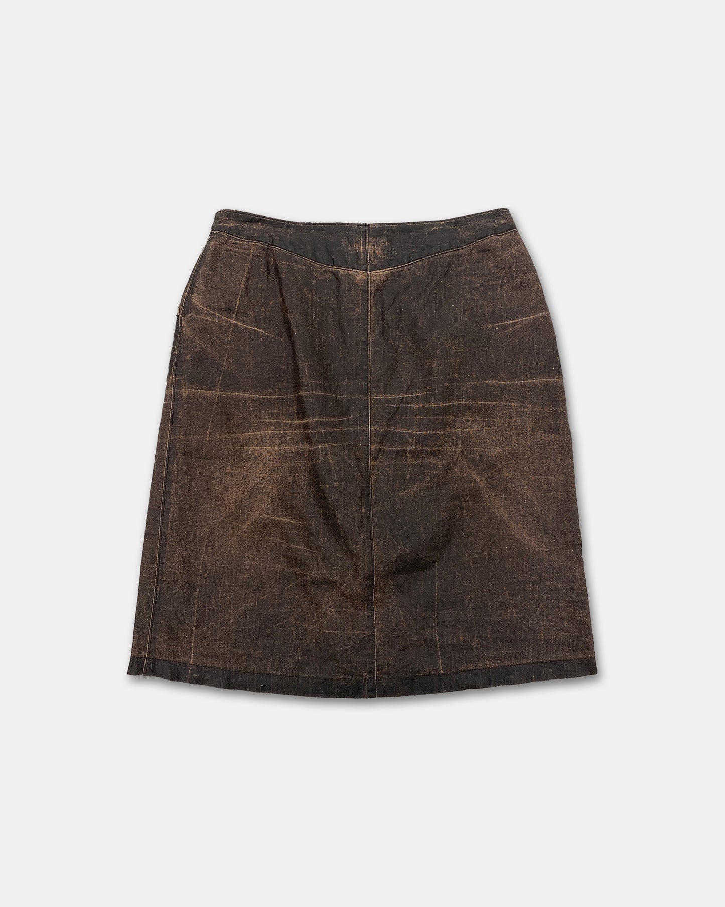 C.P. Company SS2003 Linen Skirt Brown