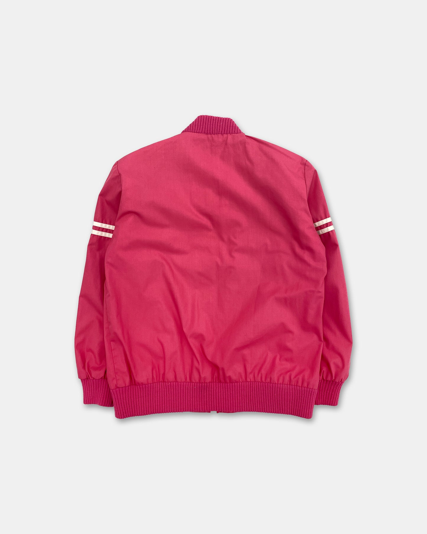 Vintage 1980s Light Bomber Jacket Pink