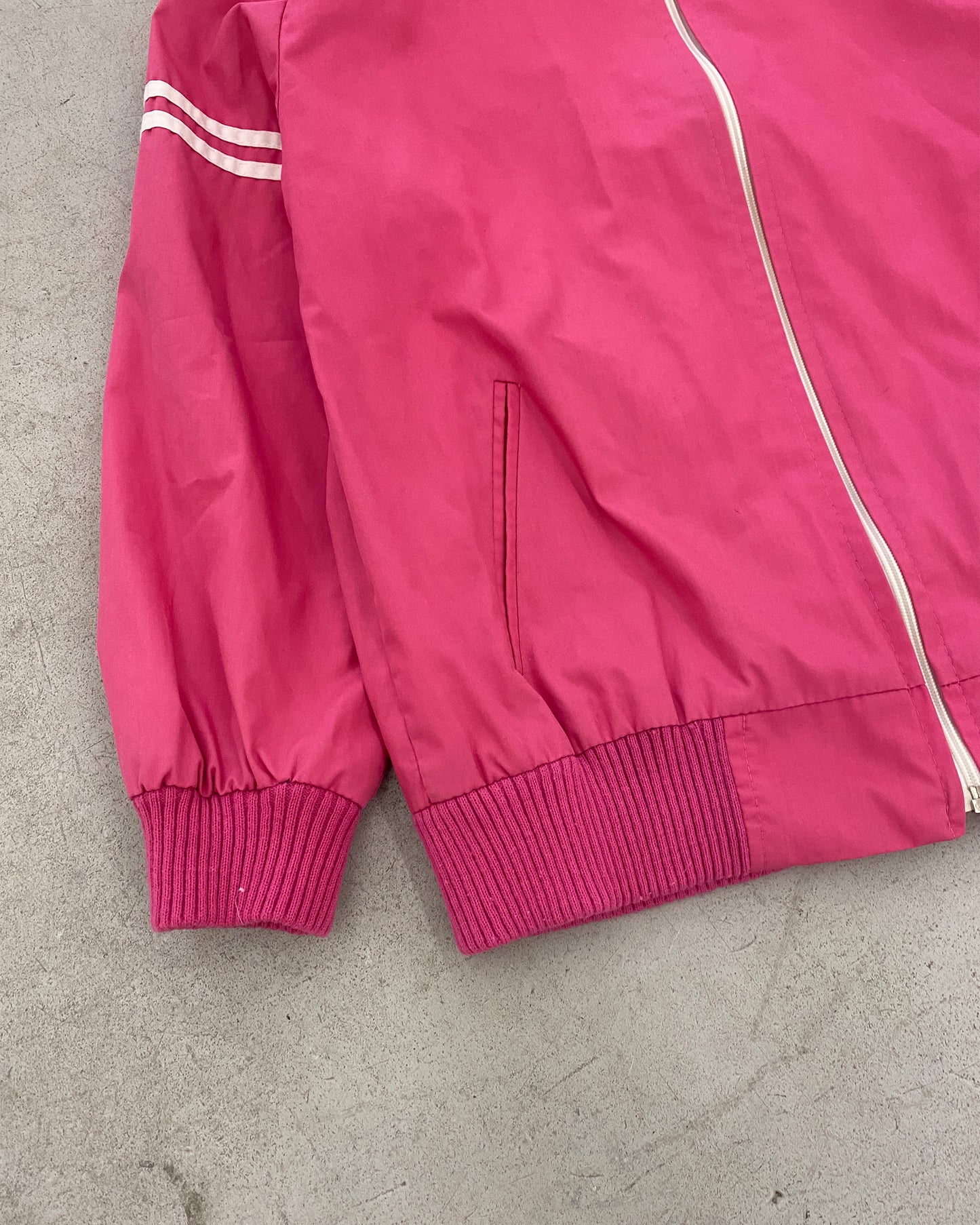 Vintage 1980s Light Bomber Jacket Pink