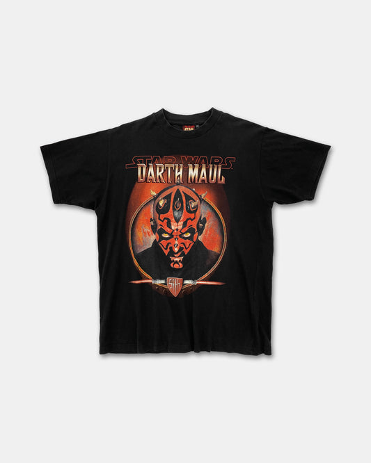 Vintage 2000er Star Wars Darth Maul T-Shirt Schwarz 