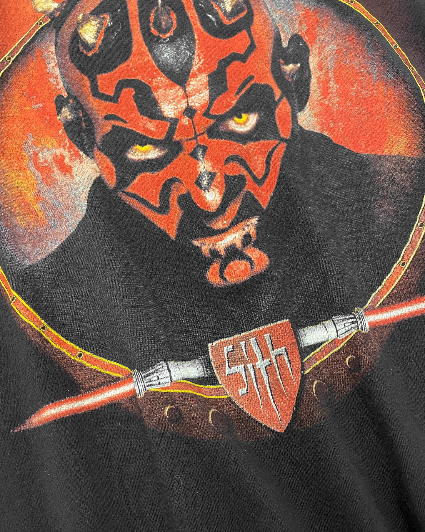 Vintage 2000s Star Wars Darth Maul T-Shirt Black