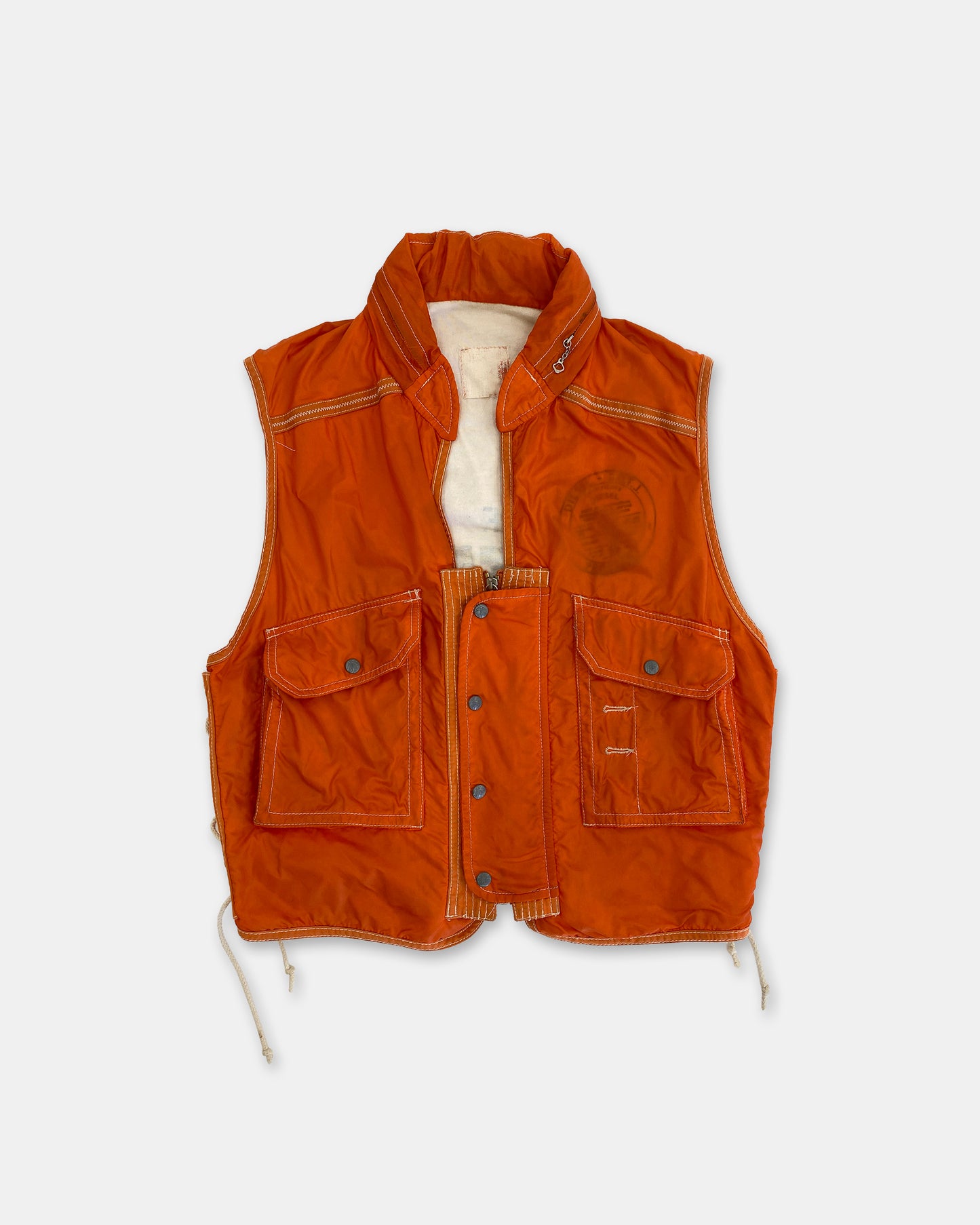 Diesel 1990s Lifeguard Vest Orange