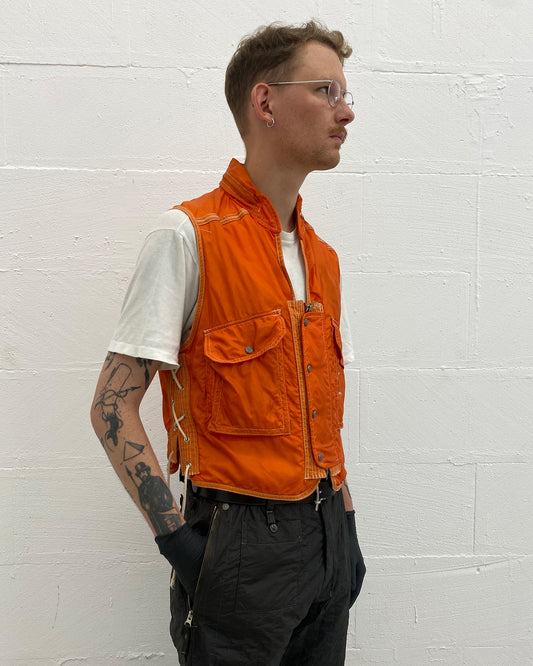 Diesel 1990s Lifeguard Vest Orange