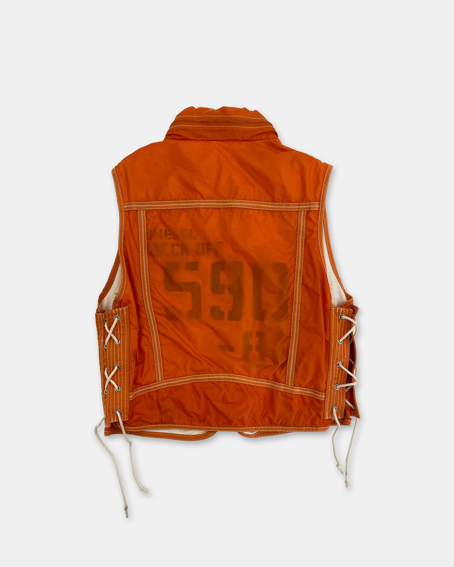 Diesel 1990s Lifeguard Vest Orange