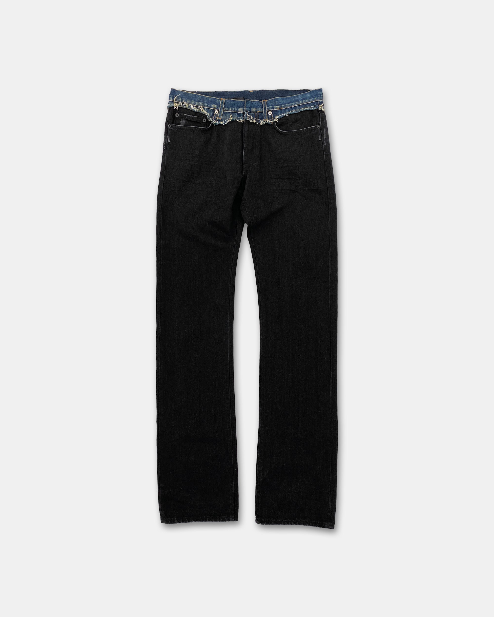 Dior Homme AW2006 Cummerbund Denim Black Blue – knudpeters