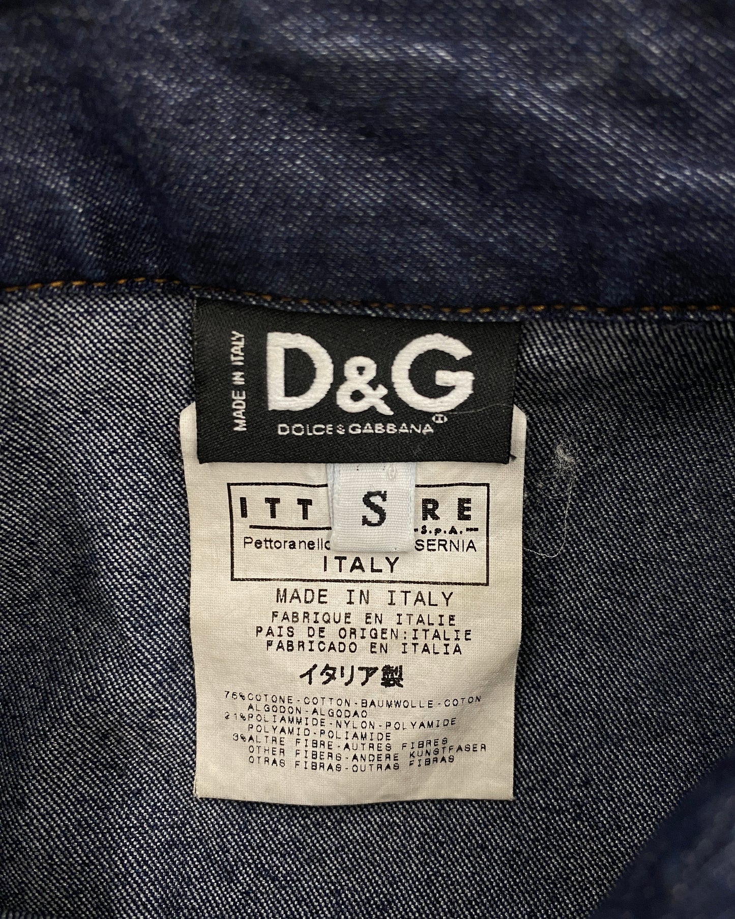 Dolce &amp; Gabbana 2000s Korsett-Jeanshemd Blau 