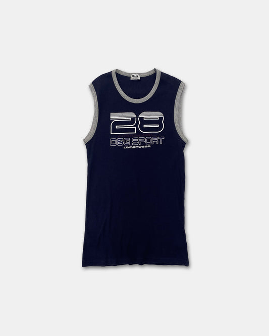 Dolce & Gabbana 2000s Sport Underwear Tanktop Navy