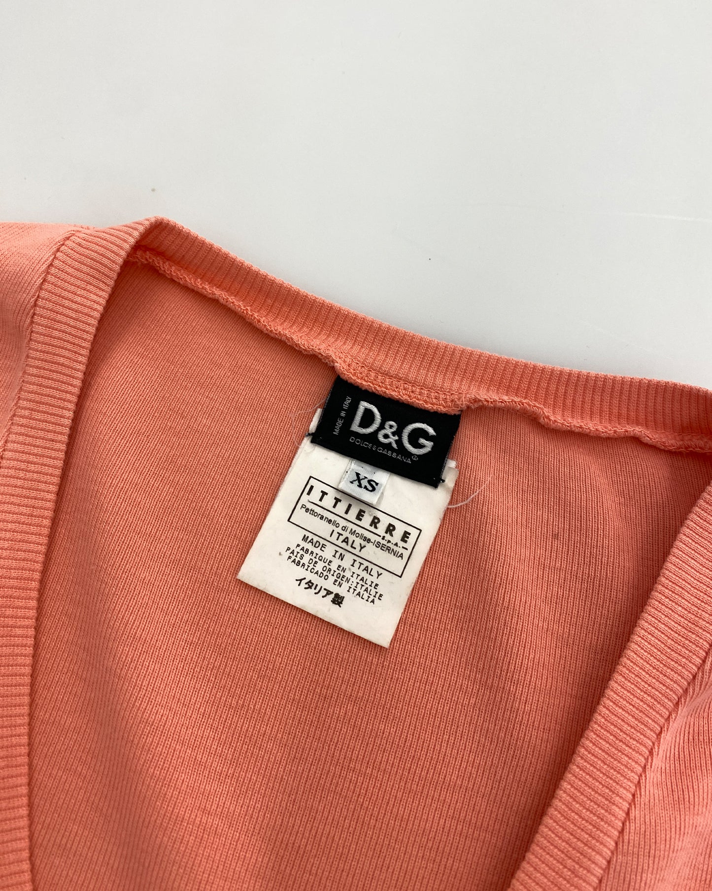 Dolce & Gabbana 2000s Longsleeve Top Coral