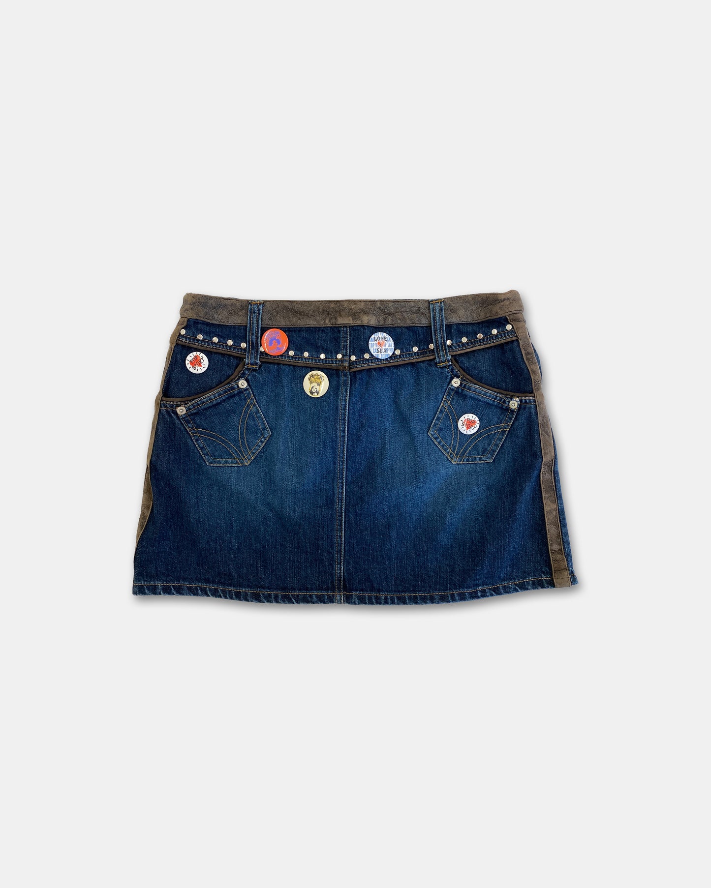 Dolce &amp; Gabbana 2000s Pins Jeansrock Blau 