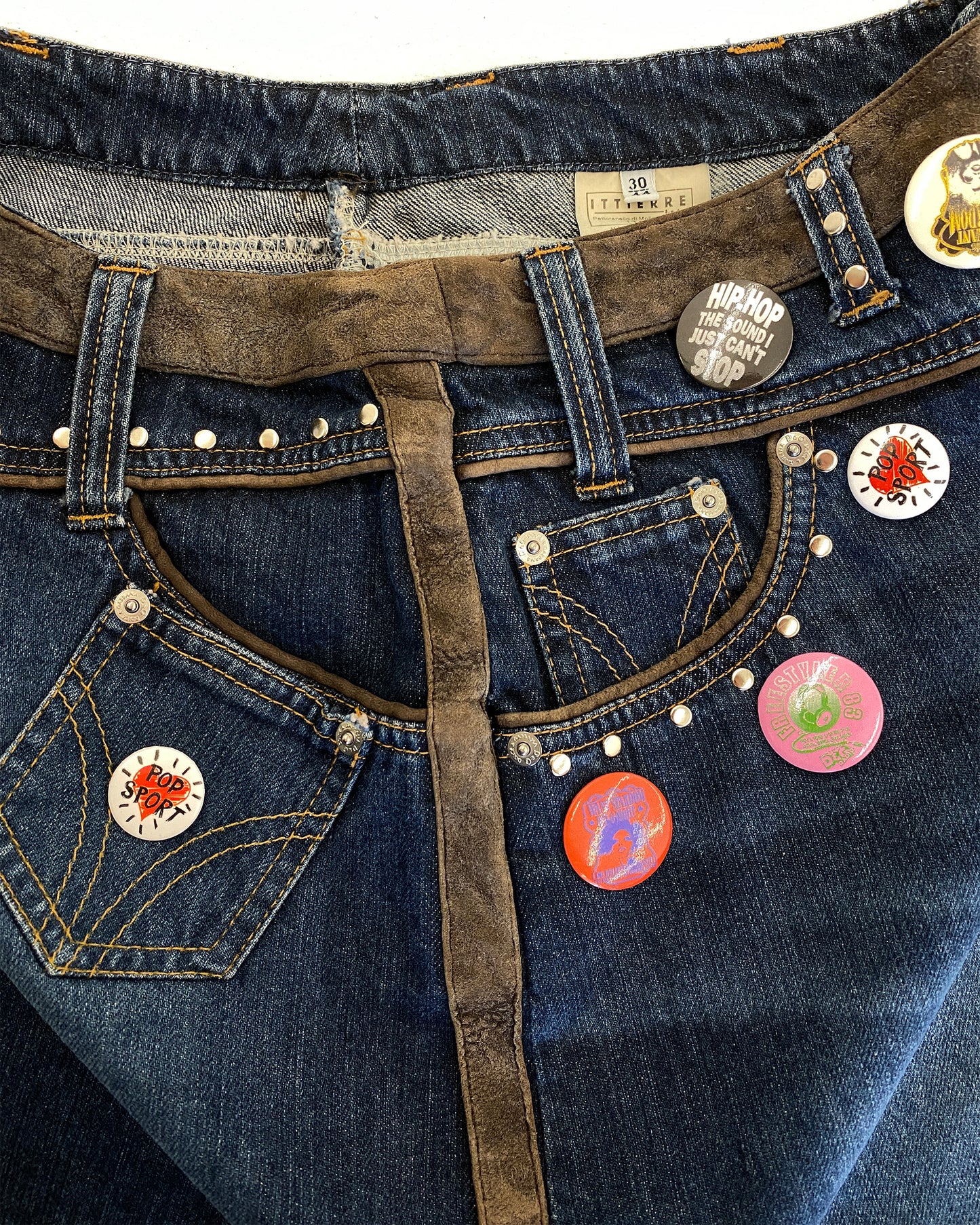 Dolce &amp; Gabbana 2000s Pins Jeansrock Blau 