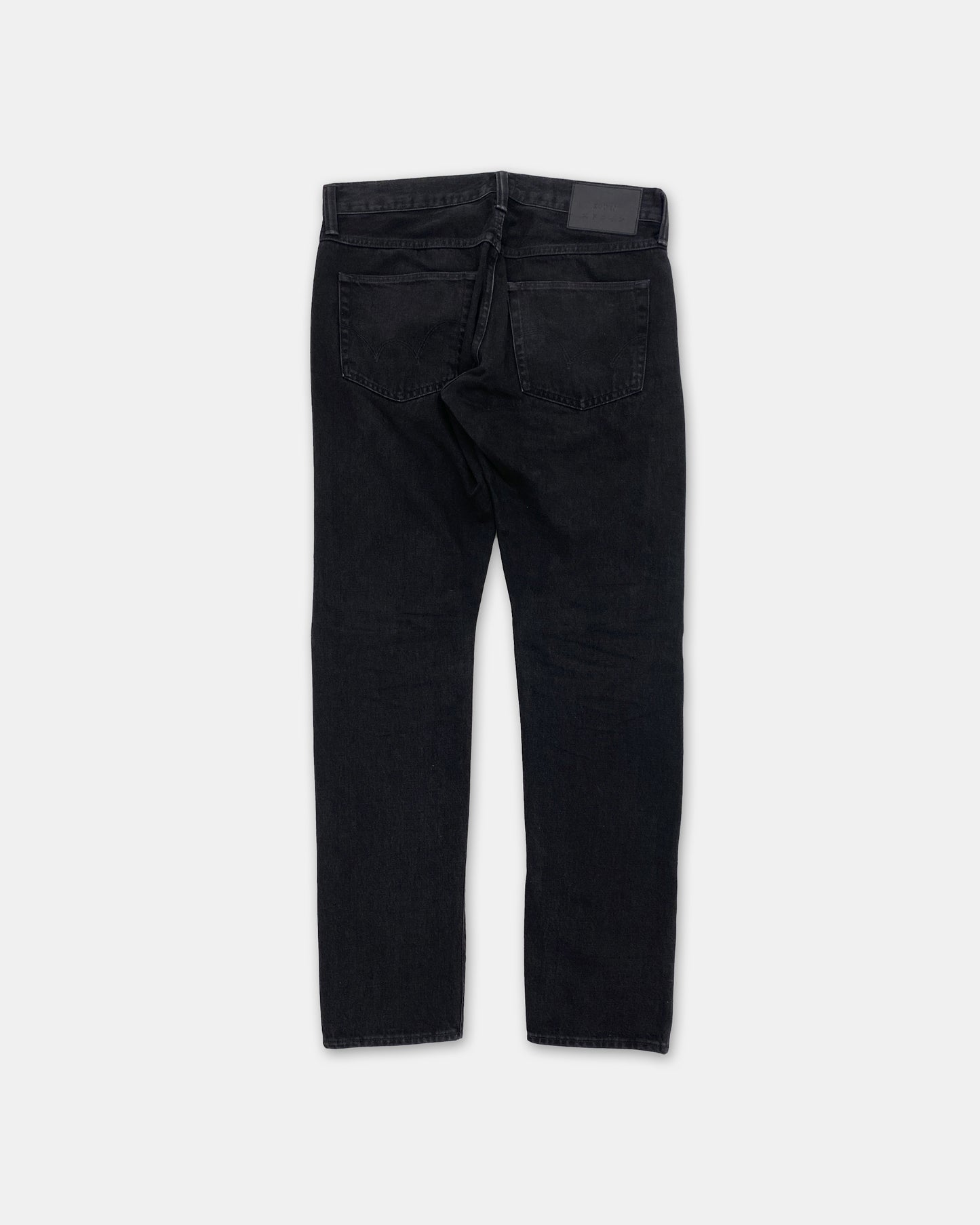 Edwin 2020s Regular Tapered Selvedge Denim Schwarz 