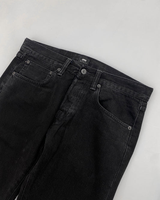 Edwin 2020s Regular Tapered Selvedge Denim Black