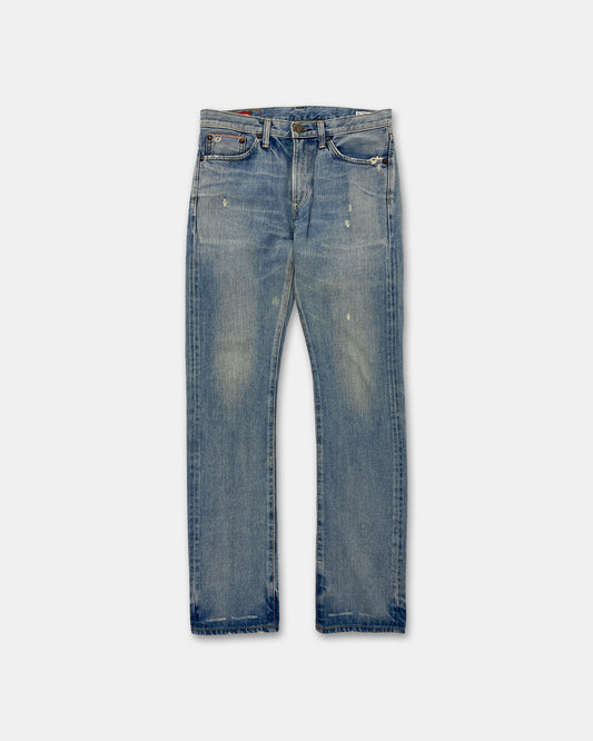 Edwin 1990er Selvedge Denim, verblasstes Hellblau 