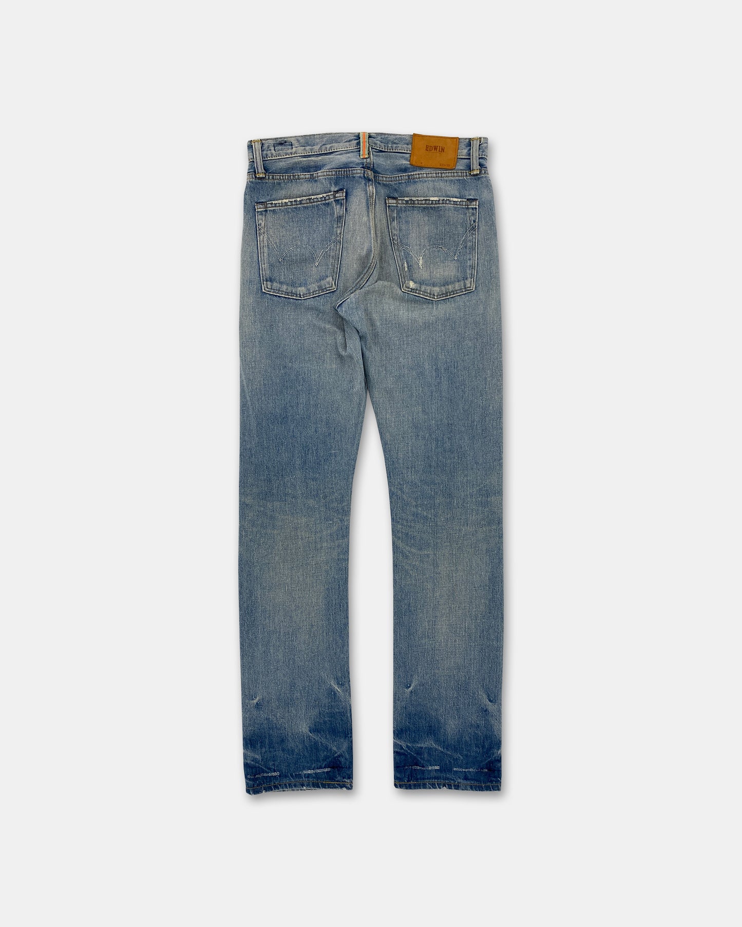 Edwin 1990er Selvedge Denim, verblasstes Hellblau 