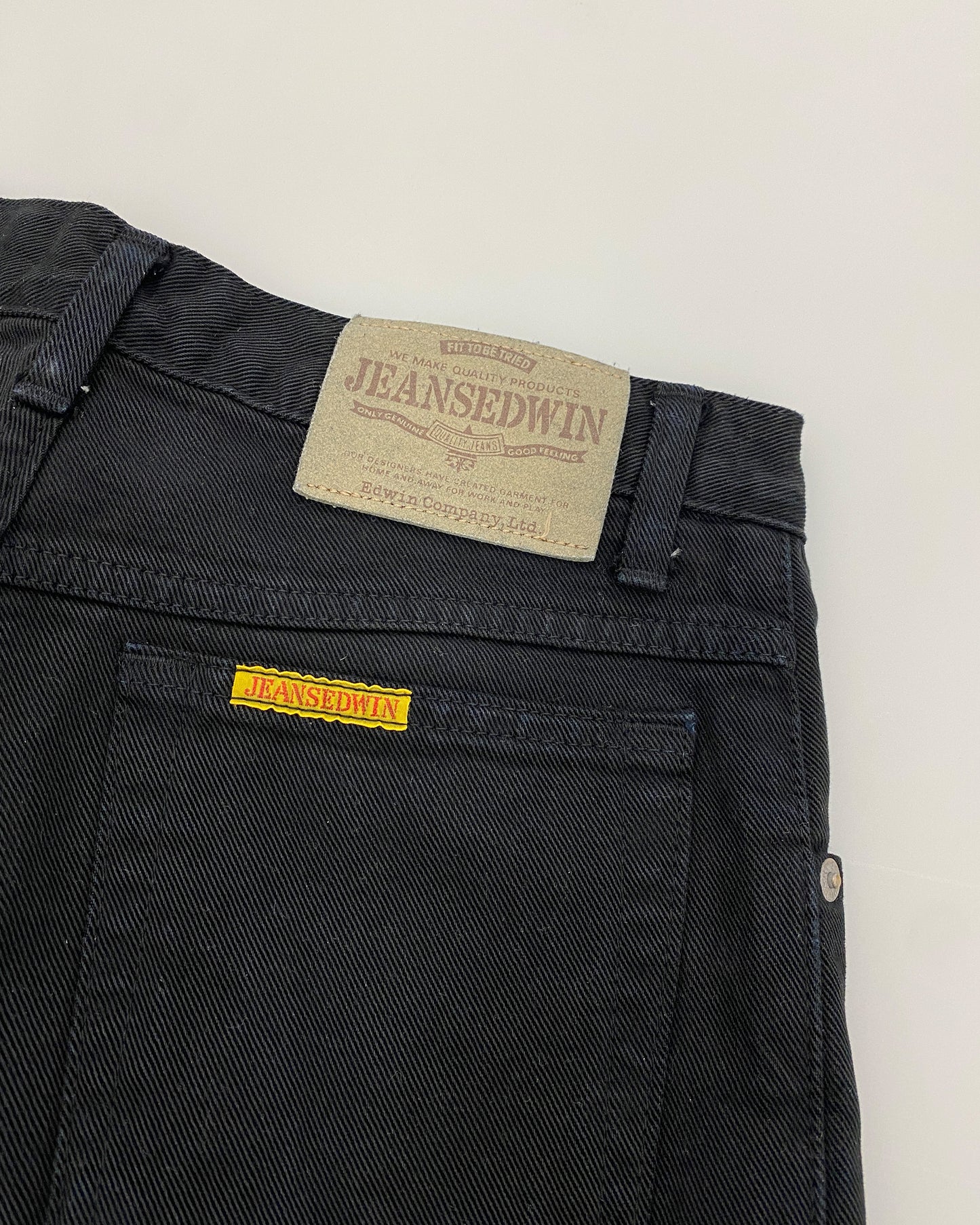 Edwin 1990er Jahre Made in Japan Newton Slim Denim Schwarz 