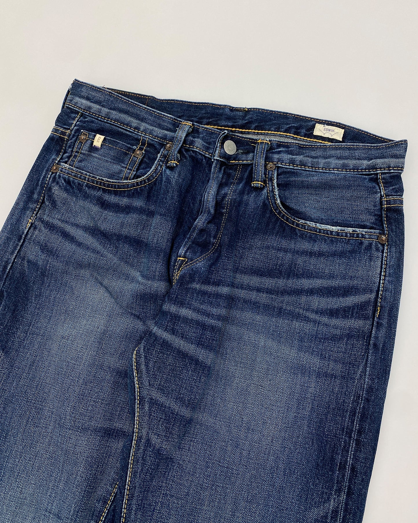 Edwin 1990s Made in Japan Regular Tapered Selvedge Denim Blue