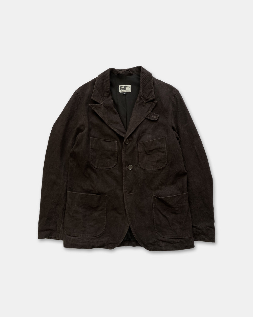 Engineered Garments 2000er Cord Blazer Jacke Braun 