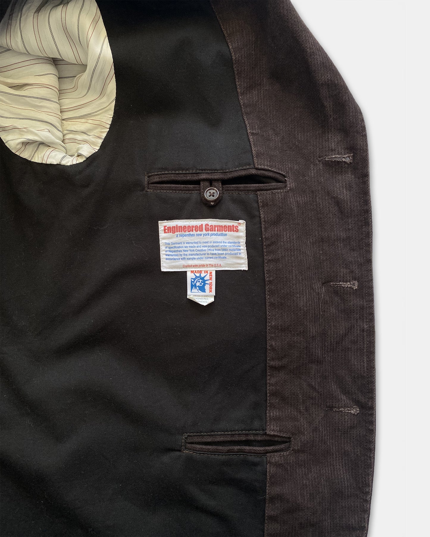 Engineered Garments 2000s Corduroy Jacket Brown