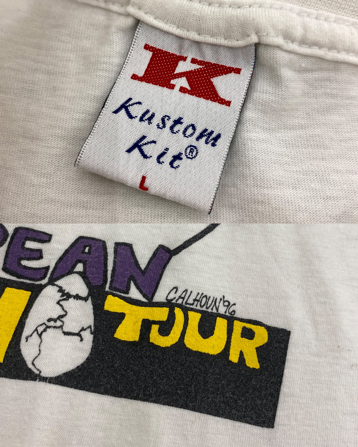 Vintage 1996 McRackins Eggvasion Tour Band T-Shirt White