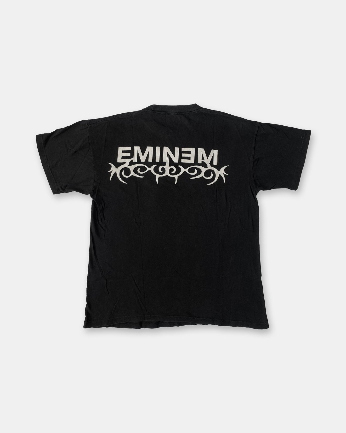 Vintage 2002 Eminem Collage Rap T-Shirt Black