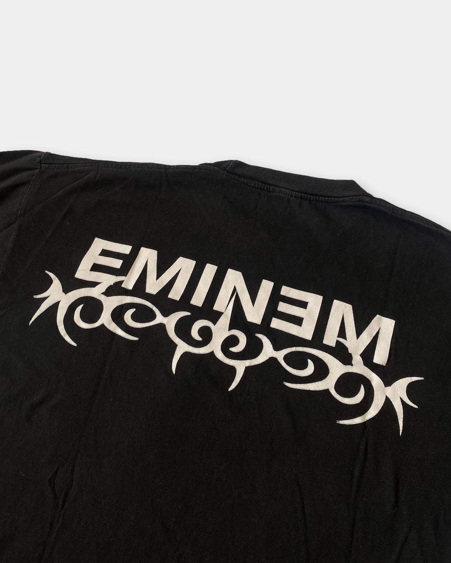 Vintage 2002 Eminem Collage Rap T-Shirt Schwarz 