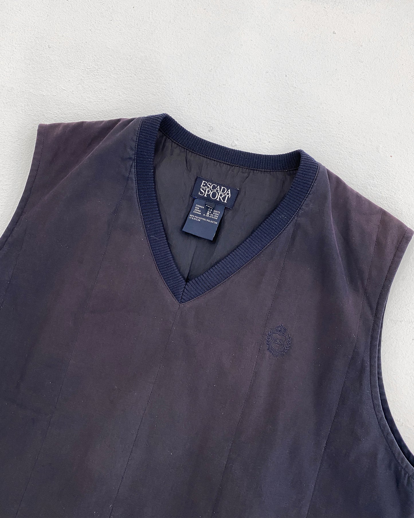 Escada 1990s Sweater Vest Blue