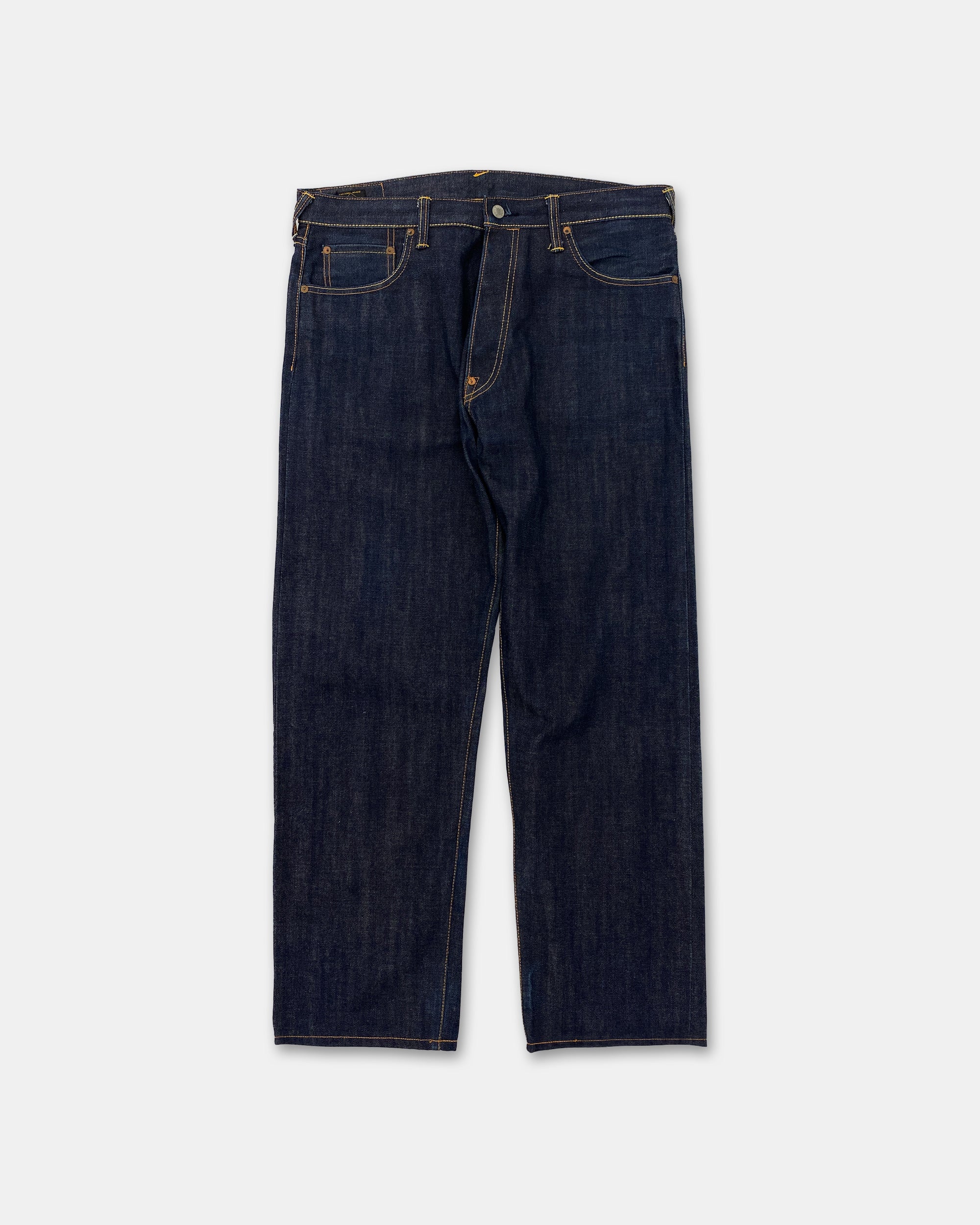 Evisu 1990s Smiley Raw Selvedge Denim Dark Blue – Knud Peters