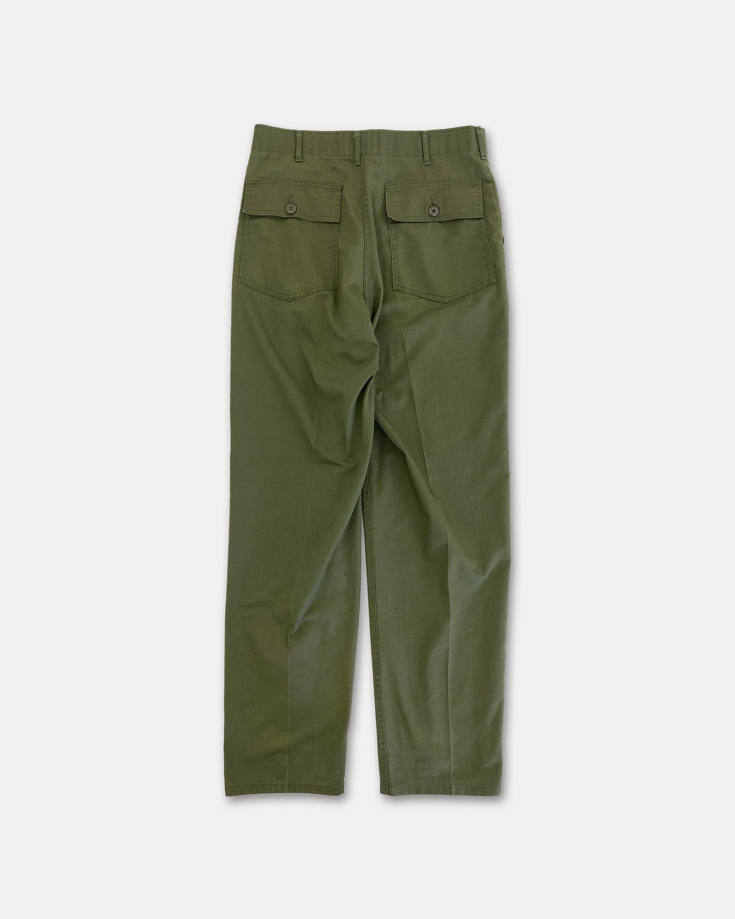 Vintage 1970er Vietnam Fatique Hose Grün 